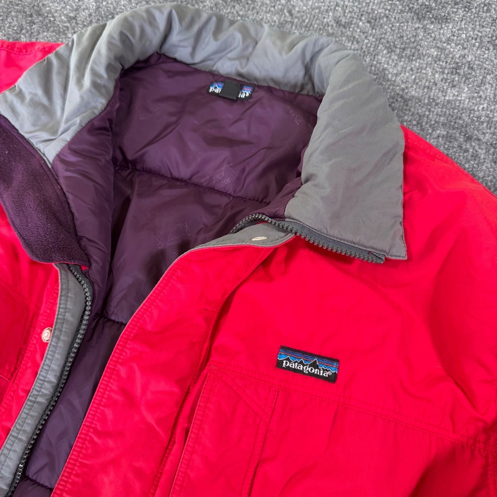 Patagonia Insulated Parka Jacket Mens XL Red Vintage Heavy Duty Nylon Coat